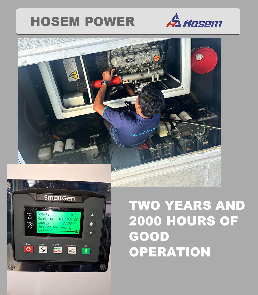 overseas case - marine generator for yacht