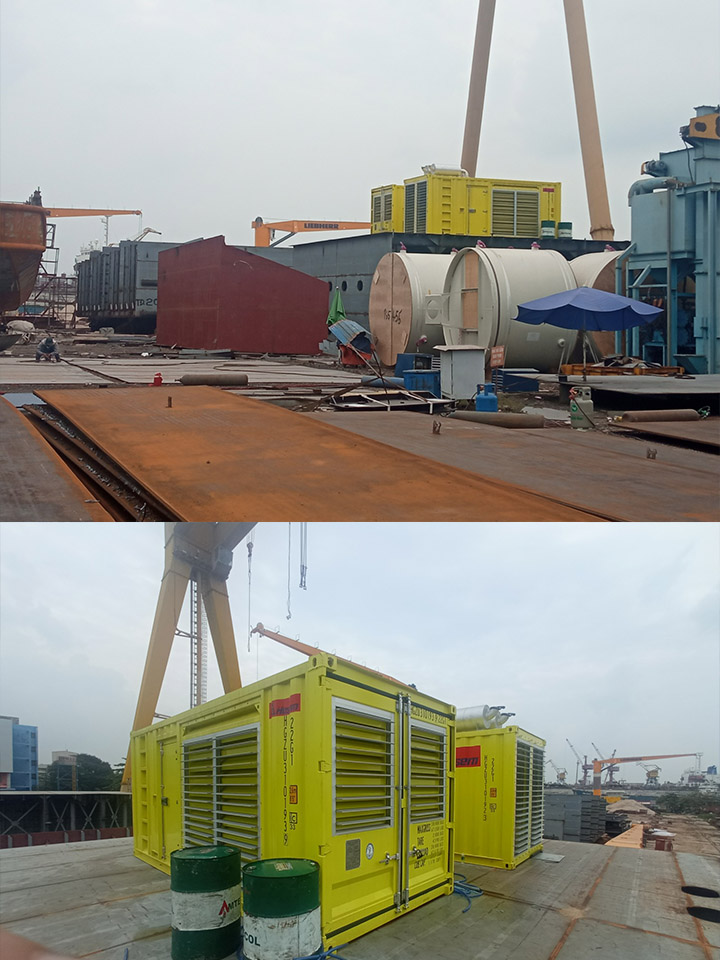1000kVA Cummins Generator Installation at a Sea Port in Vietnam